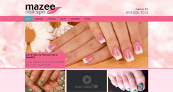 Desktop Screenshot of mazeenailandspa.com