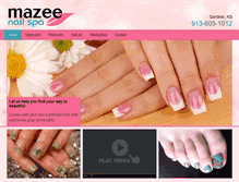 Tablet Screenshot of mazeenailandspa.com